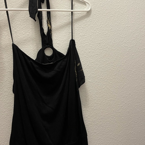 Halter Top Black & Gold - Picture 4 of 4